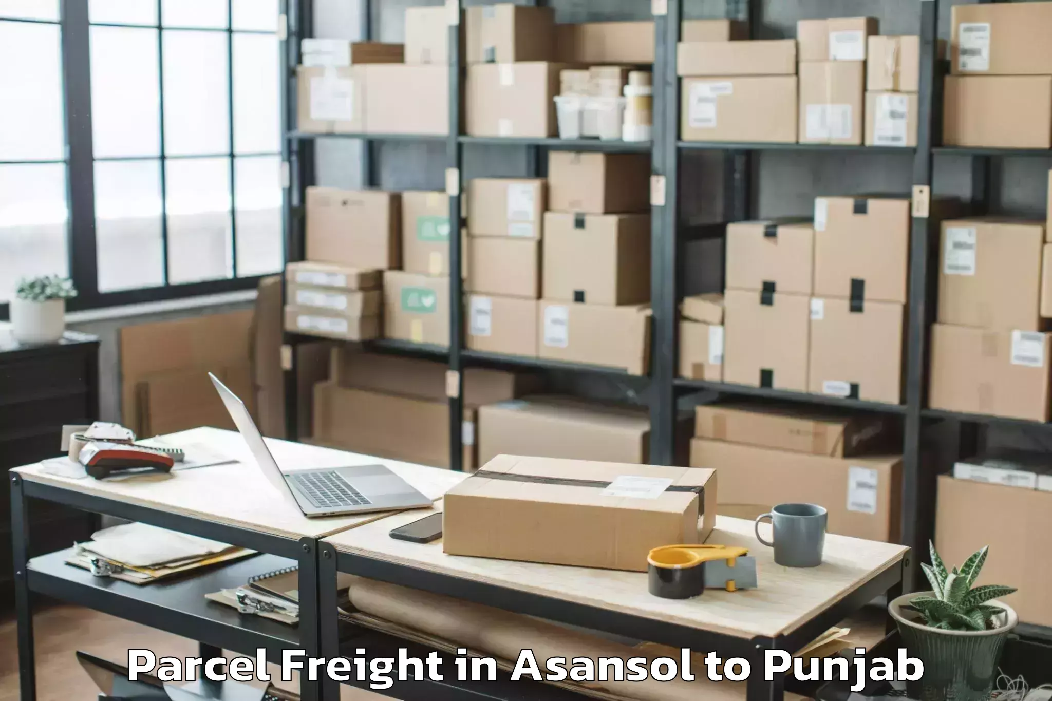 Asansol to Mohali Parcel Freight Booking